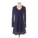 Tash + Sophie Casual Dress - A-Line: Blue Dresses - Women's Size Small