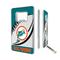 Miami Dolphins 32GB Passtime Design Credit Card USB Drive with Bottle Opener