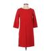 Gap Casual Dress - Shift: Red Solid Dresses - Women's Size 0