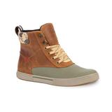 Xtratuf Leather Ankle Deck Boot Lace Shoe - Men's Cathay Spice/Burnt Olive/Duck Camo 8.5 LAL-700-ORG-085