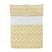 East Urban Home Microfiber Reversible Coverlet/Bedspread Set Microfiber in White/Yellow | Queen Bedspread + 2 Shams | Wayfair