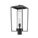 Breakwater Bay Jadine Black 1 -Light 23" H Hardwired Lantern Head Metal/Steel in Black/Gray | 23 H x 10 W x 10 D in | Wayfair