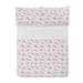 East Urban Home Microfiber Reversible Coverlet/Bedspread Set Microfiber in Pink/White/Yellow | Queen Bedspread + 2 Shams | Wayfair