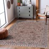 Civankan 8'10" x 12'6" Traditional Updated Traditional Farmhouse Brick Red/Denim/Dusty Sage/Ivory/Light Gray/Mauve/Medium Brown/Pale Blue/Rust Area Rug - Hauteloom