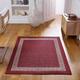 OW Greek Key Red Anti-Slip Door Mats Large Size Living room/Bed room Hallway Runner UK Back Hall Rug Carpets