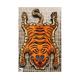 Hand-Knotted Tibetan Tiger Rug Carpet - Wool - Size 2ftx3ft - 60cmx90cm - Handmade in Nepal - Orange