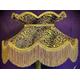 Leopard Animal Print and Gold Victorian Crown Top Fabric Lampshade For Bedside Table Floor Standard Lamps Ceiling Light Pendants