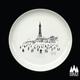 PL: Blackpool Tower, Blackpool Promenade, Seaside, Coastal, Great Britain, inspired, illustrated, Tribute - Fine bone China Plate