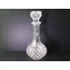 Vintage French Cristal d'Arques glass wine decanter in the Longchamp pattern. Lead crystal etched glass drinks decanter. Lovely gift.