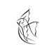 Fish Veil Sketch BIG SIZES Art Craft Reusable Mylar Stencil or Self Adhesive Stencil Decor DIY Child Room / Kids120