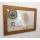 John Lewis Gold Mosaic Large Wall Mirror Solid Wood Frame Bevelled 117x92cm (46x36 inches)