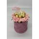 Personalised Velvet Hat Box Gift Ferrero Rocher & Roses and Lily