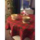 Round Table Cloth. Any size. Matching Napkins Optional. Different Tartan available. Washable cloth. Table Plaid. Red, Green, Burgundy.