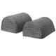 Harris Tweed Sofa/Armchair Arm Caps - Ebony Houndstooth (sold as a pair)