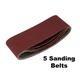 Pack Of 5 75 X 457 mm Sanding Belts For all 75 x 457mm Sanders Flexible Durable Aluminium Oxide sanding belts Resin Bonded Polishing Sanders