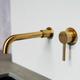 Satis Brass Wall Mounted Basin Mixer Tap