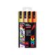 POSCA | Fine PC-3M Art Paint Marker Pens | Gift Set of 4 | Sunrise Tones | Drawing Drafting Poster Markers | Canvas, Wood, Plastic, Paper