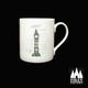 PL: London - Big Ben - Elizabeth Tower- illustrated - Inspired - Fine Bone China - Mug