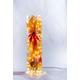 Autumn leaves and resin light sculpture - Autumn home decor - Fall Decor - Unique lighting - Accent Lamp