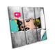 Pop Art Street Marilyn Monroe Urban TREBLE Canvas Art Print Box Framed Picture Wall Hanging