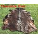Chocolate Print Cowhide Rugs , Cow skin Rug , Best Living Room Décor Hides - Brindle Cowhide - Tricolour Cowhide Rugs