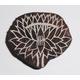 Fair Trade 6cm Lotus Design Hand Carved Indian Wooden Printing Block Stamp (2018-LT-2)