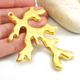 Large Gold Coral Branch Pendant, Gold Coral Pendant, Coral Branch Pendant, 1pc