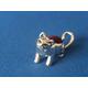 A Cat Pin Cushion Victorian Style sterling silver .925 mini collectible victorian in style