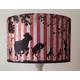 Animal March Lampshade, light shade,sepia vintage,retro, shabby chic,steampunk, Fatta da Mamma Free Gift