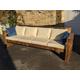 Solid Wood Garden Sofa - 4 seat (Rustic/Industrial/chair/lounger/table/sunbed/patio-set/garden-furniture)