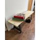 Entry Way Bench | Upcycled furniture | Shoe Storage Bench | Rustic Seating | Metal Table Legs