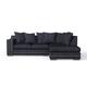 Cruze Studded Corner Sofa / Charcoal