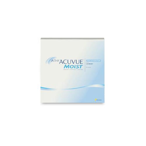 Johnson & Johnson 1-Day Acuvue Moist for Astigmatism (90er Packung) Tageslinsen (-3.75 dpt, Zyl. -0,75, Achse 40 ° & BC 8.5) mit UV-Schutz