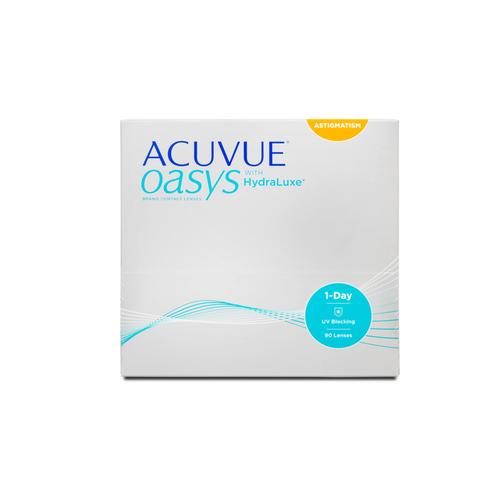 Johnson & Johnson Acuvue Oasys 1-Day for Astigmatism (90er Packung) Tageslinsen (-0.75 dpt, Zyl. -0,75, Achse 10 ° & BC 8.5) mit UV-Schutz