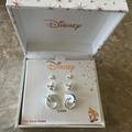 Disney Jewelry | Disney Mickey Mouse Silver Plated Earring Set*Nwb | Color: Silver | Size: Os