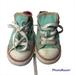 Converse Shoes | Converse All Star Girls Shoes Sz 8 Double Tongue | Color: Green/White | Size: 8g