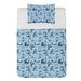 East Urban Home Microfiber Reversible Coverlet/Bedspread Set Microfiber in Blue/White | King Bedspread + 2 Shams | Wayfair