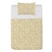 East Urban Home Microfiber Reversible Coverlet/Bedspread Set Microfiber in White/Yellow | Twin Bedspread + 1 Sham | Wayfair