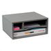 Latitude Run® 3-Shelf Storage & Paper Organizer Wood in Brown/Gray | 8.1 H x 18 W x 15 D in | Wayfair 9023654A8DEA469FA87B170C83006EC8