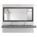 Wade Logan® Kozan Wood Framed Wall Mounted Bathroom/Vanity Mirror in Dark Gray in Gray/White | 36 H x 49.5 W x 0.75 D in | Wayfair