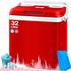 Kesser - Glacière 32 l 12V Prise 230V Mini-réfrigérateur Glacière thermoélectrique 32 litres Rouge