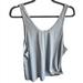 Athleta Tops | Athleta Grey Stripe Tank Top Tie On Side Size Large | Color: Gray | Size: L