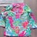 Lilly Pulitzer Tops | Euc Lilly Pulitzer Tunic Top | Color: Blue/Silver | Size: M