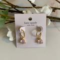 Kate Spade Jewelry | Kate Spade Nwt Pink Opal Rise And Shine Drop Huggie Earrings Gold | Color: Gold/Pink | Size: Os