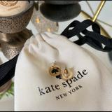 Kate Spade Jewelry | Classic Kate Spade Spot The Spade Necklace & Matching Earrings. Bundle. | Color: Black/Gold | Size: Various