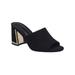 Women's Spain Heeled Mule by Halston in Black (Size 8 M)