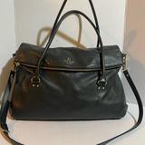 Kate Spade Bags | Kate Spade Black Leather X Large Satchel Handbag | Color: Black | Size: Hight 11” Width 16” Depth 4.75” Strap Strap 26