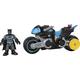 Fisher-Price Imaginext DC Super Friends Bat-Tech Batcycle, Push-Along Vehicle and Batman Figure for Preschool Kids Ages 3-8 Years