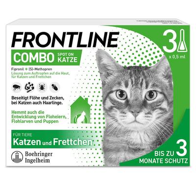 Frontline Combo Spot on Katze Lsg.z.Auft.a.Haut 3 St Einzeldosispipetten Image