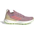 Adidas Terrex Two Ultra Primeblue Trail Running Shoes - Women's Magic Mauve/Acid Red/Pulse Lime 7.5 H03210-7.5